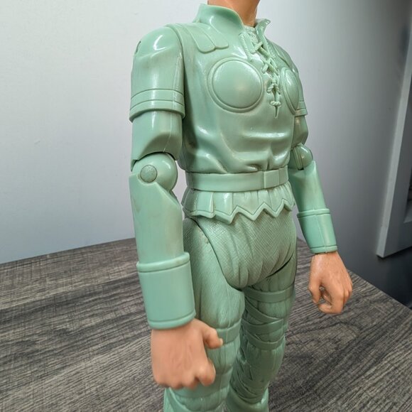 Vintage Mighty Viking Brave Erik Louis Marx 1970's with Marx Storm Cloud Horse - Picture 4 of 16